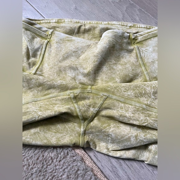 LULULEMON FAST AND FREE HIGH RISE TIGHT 25” *ICE DYE HAZEL GREEN - Picture 4 of 7